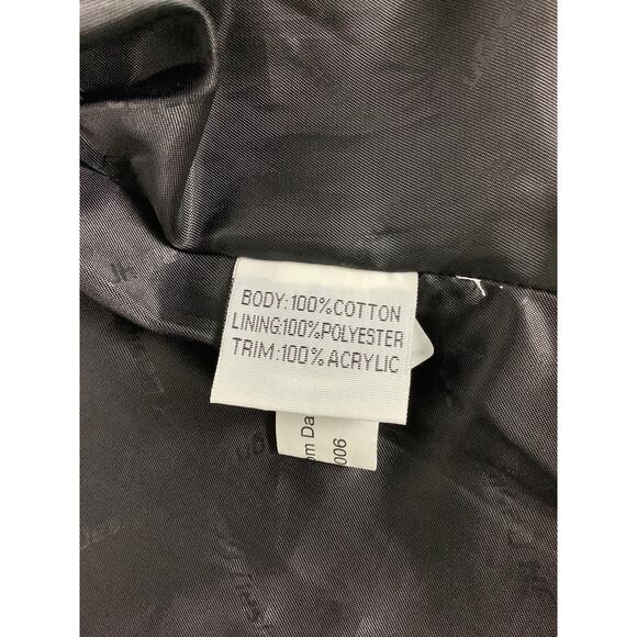 Chase Authentics Fully Patched Zippered Cropped Black denim jacket SZ 2XL - Picture 8 of 12